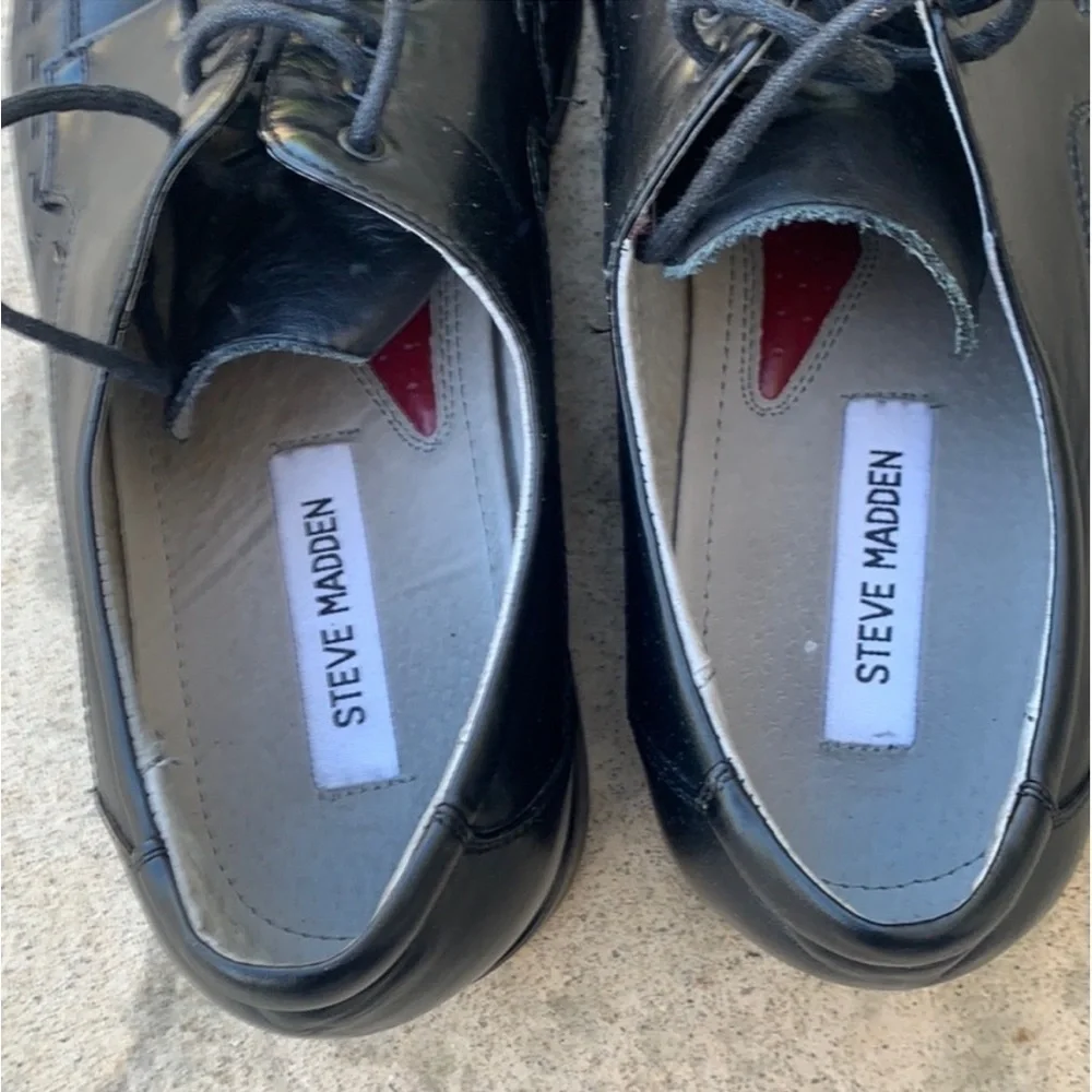 Steve Madden Men's Mantra Black Oxford Dress Shoe Size 11.5